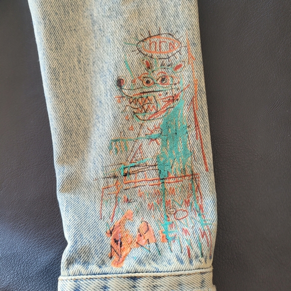 Rare Zara Jean-Michel Basquiat limited edition Jean jacket - Picture 3 of 6